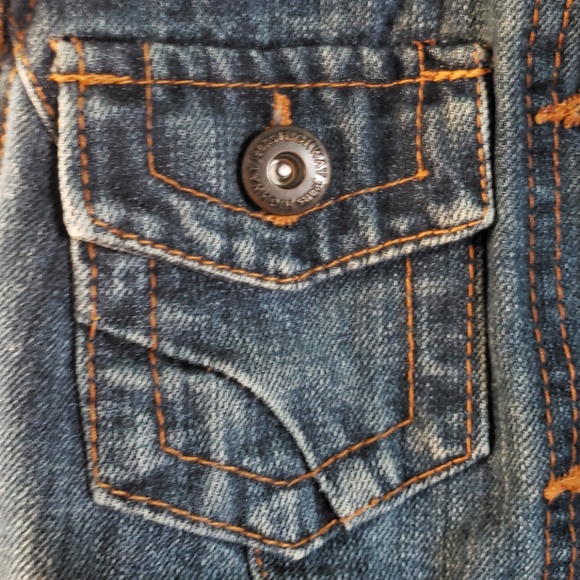 Jean Vest, Fringed & Distressed szS - Picture 6 of 8